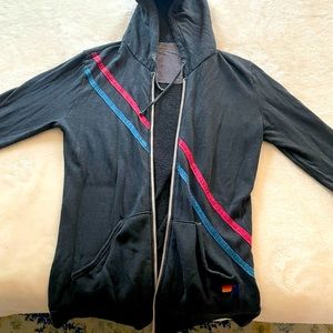 Aviator Nation PRAY FOR SNOW hoodie zip up